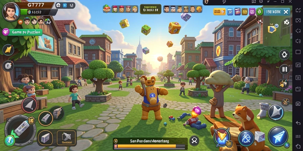 Tangkapan layar GT777 menunjukkan gameplay puzzle yang menantang.