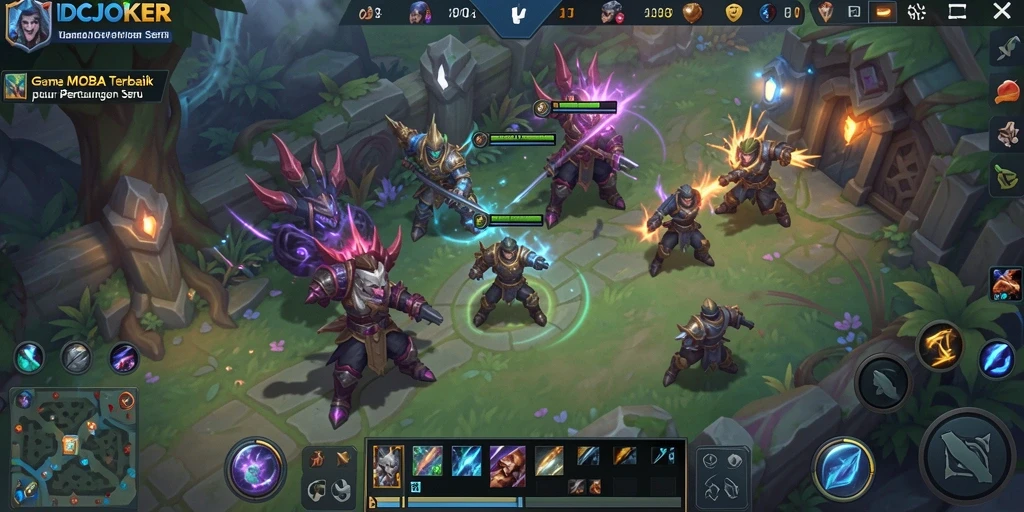 Screenshot gameplay IDCJOKER dengan aksi pertempuran seru.