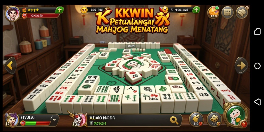 Screenshot gameplay KKWIN yang menampilkan tantangan Mahjong.