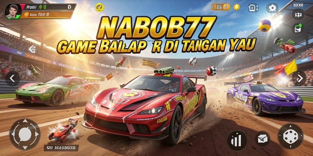 Tampilan menarik dari gameplay balapan yang kompetitif dan seru.