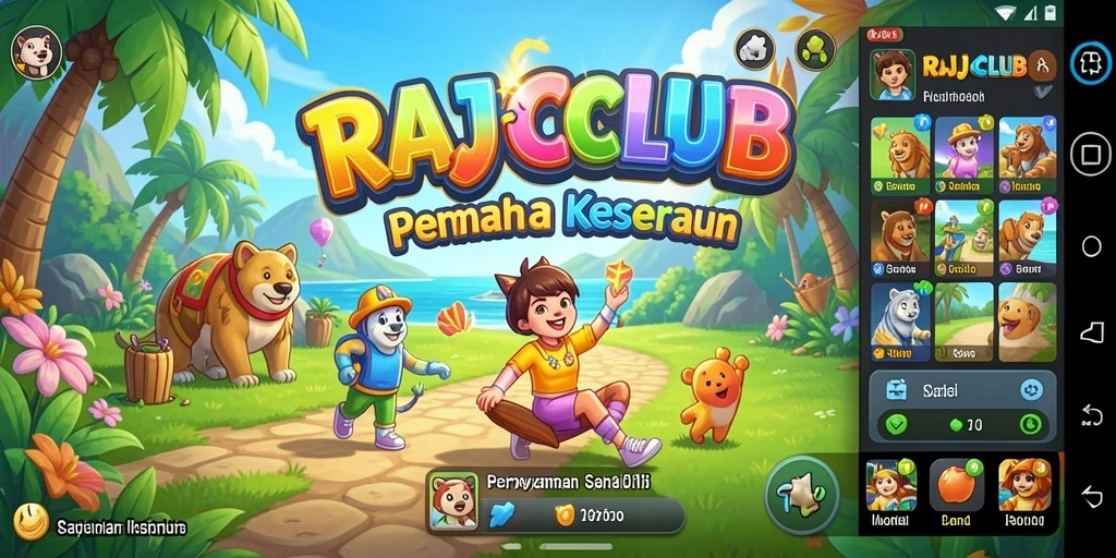 Tampilan gameplay seru dan menarik dari RAJACLUB.
