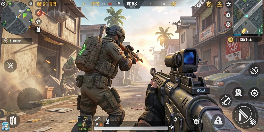 Tampilan gameplay seru dari game TPS RI188.