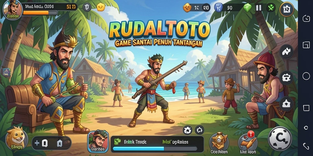 Screenshot RUDALTOTO menunjukkan gameplay yang menyenangkan dan interaktif.