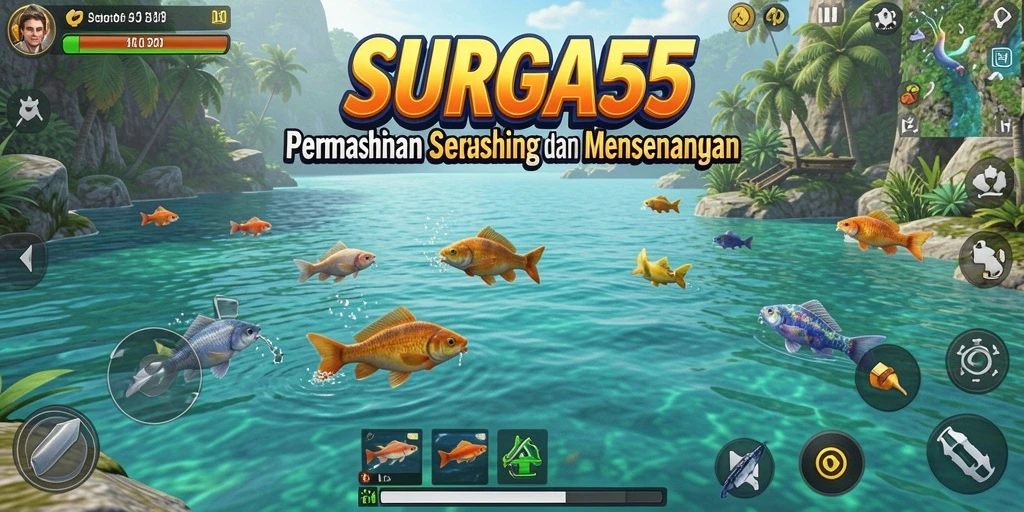 Tangkapan ikan yang spektakuler dalam gameplay SURGA55.